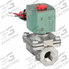 REDHAT Solenoid Valve: 2-Way, Normally Closed, 1/2 in Pipe Size, 110V AC/120V AC, Watertight (MPN 8210G087E). Key specifications — Pipe Size: 1/2 in; Voltage: 110V AC; Brand: REDHAT; Coil Enclosure: Watertight.