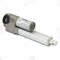 DUFF-NORTON Linear Actuator: LT, 112 lbf Rated Load, 4 in Stroke, 24V DC, IP66 (MPN LT100-2-100P). Key specifications — Nut Material: Plastic; Position Feedback Option: Potentiometer.