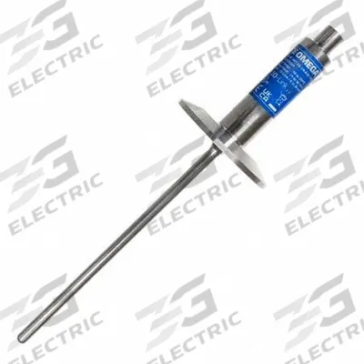 OMEGA Long-Life & High-Accuracy RTD Probes: 6 in Probe Lg, 1 1/2" Tri-Clamp, Class A - Sanitary Tri-Clamp Connection RTD Probes