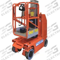 BALLYMORE Mobile Personnel Lift: Battery, Drivable, 19.7 ft Elevated Platform Ht, 25 in x 24 in (MPN DVML-18). Key specifications — Brand: BALLYMORE; Features Included: Battery Charger.
