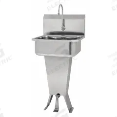 SANI-LAV Hands-Free Sink: 41 1/2 in Overall Ht, 17 in Bowl Lg, 7 in Bowl Dp, 0.5 gpm Flow Rate (MPN 5011-0.5). Key specifications — Includes Side Splash: Side Splash Not Included; Brand: SANI-LAV.