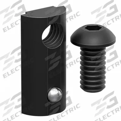 FAZTEK Drop In T-Nut: 5/16" -18 Size, 5/8 in Thread Lg, Flanged Button Head Socket Cap - Drop-In T-Nuts