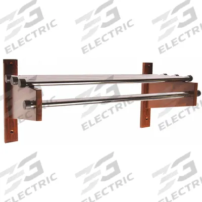 CSL Wall-Mount Garment Rod: Rod Design (No ) Hooks, 12 3/4 in Overall Ht, 36 in Overall Wd - Wall-Mount Coat Hooks