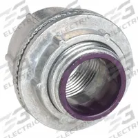 RACO Hubs (Myers) for RMC/IMC: 2 in Trade Size, 1 7/8 in Overall Lg, Zinc, Insulated (MPN 1708). Key specifications — Insulated: Yes; Thread Size: 2"-11-1/2; Thread Type: NPT; Brand: RACO.