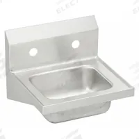 ELKAY Hand Wash Sink: 1 Stations, 6 in Bowl Dp, 12 in Bowl Lg, 9 1/4 in Bowl Wd, Faucet Not Included (MPN CHS17162). Key specifications — Includes Side Splash: Side Splash Not Included; Series: Elkay Commercial; Brand: ELKAY.