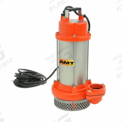 AMT PUMPS Submersible Sump Pump: 1 hp, 7/32 in Max. Dia. Solids, Continuous Duty - Heavy-Duty Submersible Electric-Operated Dewatering Pumps