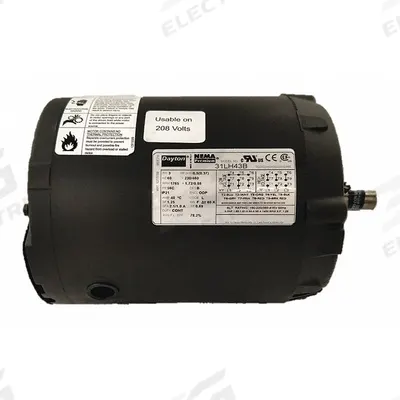 Dayton General Purpose Motor: C-Face Mount, Open Drip Proof, 1/2 hp, 230/460V AC - C-Face 3-Phase General Purpose AC Motors