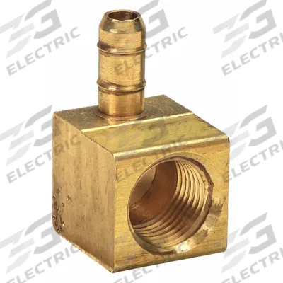 PARKER Barbed Fitting Elbow: 11/64 in ID x 11/64 in ID Size, Barbed x FNPT, Brass - Standard Brass Barbed Tube Fittings