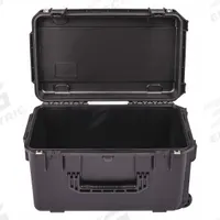 SKB Protective Case: 13 in x 22 in x 12 in Inside, Black, 2 Wheels, 16 lb Wt, IP67, Latches (MPN 3I-2213-12BE). Key specifications — Handle Style: Telescoping; Brand: SKB; Case Closure Type: Latches.