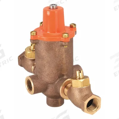 POWERS Emergency Mixing Valve: For Hot Water/Water Media, Emergency, Bronze, NPT x NPT - Emergency Fixture Mixing Valves