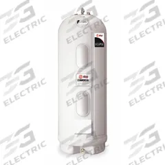 RHEEM-RUUD Electric Water Heater: 240V AC, 105 gal, 18,000 W, Single/Three Phase, 70.8 in Ht (MPN ME105-18). Key specifications — Phase: Single; Brand: RHEEM-RUUD.