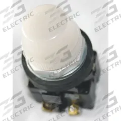 EATON Pilot Light: 30 mm Panel Mounting Size, White, LED, 24 V AC/DC Max Volt Rating (Supply) (MPN HT8HFWF3). Key specifications — Series: HT800; Brand: EATON; Includes Push-To-Test: No Push-To-Test Included.