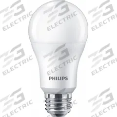 PHILIPS Compact LED Bulb: Medium Screw (E26), LED, (A) Classic, A19, 14 W Watt, 5000K, Frosted (MPN 14A19/CNG/850/FR/P/E26/ND 4/1CT). Key specifications — attr233510: A19; attr233525: 120V AC; attr233549: Frosted; attr518949: 5000K; attr239859: PHILIPS.