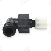 ACORN Single Temperature Tee: Air-Trol®, Plastic, 1 1/8 in Overall Wd, 1 5/8 in Overall Ht, Black (MPN 2570-045-001). Key specifications — Color: Black; Compatible Series: Air-Trol®; Includes: Nylon Nut; Product Type: Single Temperature Tee; Brand: ACORN; Material: Plastic.