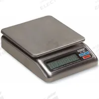 DORAN Food Scale: 6 1/2 in Weighing Surface Dp, 6 1/2 in Weighing Surface Wd, 2 in Overall Ht, LCD (MPN PC400-02). Key specifications — Connection Ports: RS-232; Readability: 0.0002 lb/0.1 g; Brand: DORAN; IP Rating: Not IP Rated.