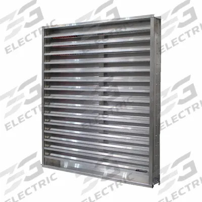S&P AIR CONTROL Wind Driven louver: Hat Channel, Flush Mount, 35 1/2 in H, 23 1/2 in W - Wind Driven Rain Louvers