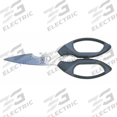 MERCER CUTLERY Kitchen Shears: Ambidextrous, Straight Handle, 8 1/2 in Overall Lg - Straight Kitchen Shears