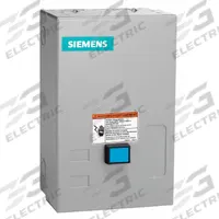 SIEMENS NEMA Magnetic Motor Starter: Non-Reversing, 3 Poles, NEMA Size 1, 27 A, 120V AC Coil (MPN 14DUC32BF). Key specifications — attr211388: SIEMENS; attr951451: 1NO; attr951453: 110/120V AC; attr951489: Three; attr951498: Screw Terminals; attr984425: 1NO; attr984429: Pilot Light; attr997361: None (Not Applicable to Electronic Overloads).