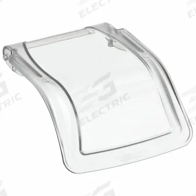 AKRO-MILS Lid: 5 1/8 in x 4 1/8 in, Clear - Hanging & Stacking Bin Lids