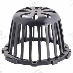 JAY R. SMITH MFG. CO Dome Strainer: 6 5/8 in Overall Dia, 4 in Overall Ht, Polyethylene, Unfinished (MPN 1330D). Key specifications — Connection Type: Flanged; Finish: Unfinished; Brand: JAY R. SMITH MFG. CO.