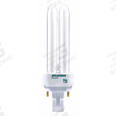 LEDVANCE/ SYLVANIA Compact Fluorescent Bulb: 2-Pin (GX23), T4, Fluorescent, 4100K - CFL Twin-Tube Plug-In Lamps