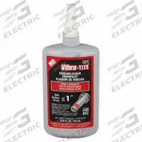 VIBRA-TITE High-Strength Threadlocker: 131, Red, High-Temp Resistant, 8.45 fl oz, Bottle, 1 EA (MPN 13125)