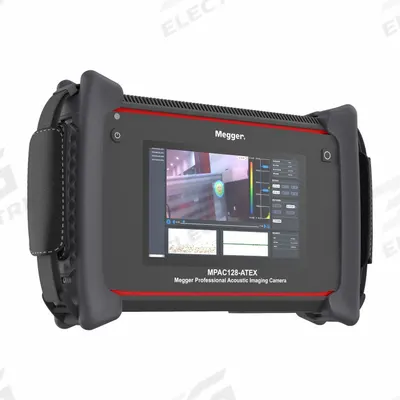 MEGGER Acoustic Imager: 132.5 dBA Max Acoustic Measurement, 7 in Display Size - Intrinsically Safe Acoustic Imaging Cameras