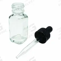 APPROVED VENDOR Dropper Bottle: Square, 30 mL, 1 fl oz, Soda Lime Glass, Colorless, Closure Included (MPN BDFSQ-1OZ). Key specifications — Shape: Square; Brand: APPROVED VENDOR.