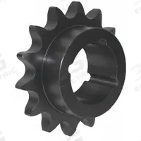 TSUBAKI Sprocket: For 40 Chain, 18 Teeth, 2.879 in Pitch Dia, 3.135 in Outside Dia, Steel (MPN 40BTL18). Key specifications — Brand: TSUBAKI; Required Bushing Series: 1210.