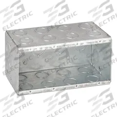 RACO Electrical Box: Steel, 4 Gangs, 3 1/2 in Box Dp, 7 3/8 in Box Wd, 3 3/4 in Box Ht (MPN 698). Key specifications — Brand: RACO; Bracket Style: Without Bracket; Clamp Style: Without Clamps.