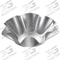 CHICAGO METALLIC Tortilla Shell Pan: Tortilla Shell Pan Pan, Aluminized Steel, 9 1/8 in Overall Wd (MPN 46990). Key specifications — Pan Style: Tortilla Shell Pan; Brand: CHICAGO METALLIC; Color: Gray; Material: Aluminized Steel; NSF Certified: No.