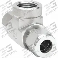 HAM-LET Compression Tee Fitting: 3/8 in OD x 3/8 in OD x 3/8 in Pipe Fitting Size, Stainless Steel (MPN 772LF SS 3/8 X 3/8). Key specifications — Series: Let-Lok; Compatible Fitting Brands: Swagelok; Brand: HAM-LET.