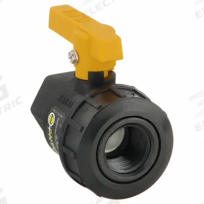 BANJO Manual Two-Way Ball Valve: 3/4 in, Polypropylene, Straight, FNPT x FNPT - Polypropylene Ball Valves