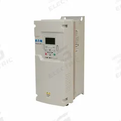 EATON Variable Frequency Drives: In Phase Three, Out Phase Three, 30 hp, 27 A Output Current - Max (MPN DG1-35027FB-C21C). Key specifications — Style: Industrial High Performance; Color: White; Output Voltage: 525-600V AC; Output Phase: Three.