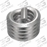 APPROVED VENDOR Helical Insert: Tanged Tang Style, Screw-Locking, M6-1.00 Thread Size, Plain, 10 PK (MPN 3520-6.00X1.0DSL). Key specifications — Material Grade/Class: 18-8; Thread Direction: Right Hand; STI Tap Size: M6-1.00; Compatible Material: Metal; System of Measurement: Metric; Brand: APPROVED VENDOR; Tensile Strength: 200,000 psi; Thread Type: Coarse.