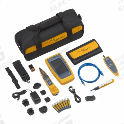 FLUKE NETWORKS Cable Network Tester: LinkIQ Duo, Pro Kit with VisiFault, FiberLert - Copper Cable Verification Tester Kits