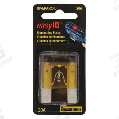 BUSSMANN Automotive Fuse: MAX Series, Fast-Acting, 20 A, 32 V DC - Fast-Acting Fuses