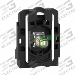 SCHNEIDER ELECTRIC Lamp Module and Contact Block: 22 mm Panel Mounting Size, 1NO, White, LED (MPN ZB5AW0B11). Key specifications — Brand: SCHNEIDER; Compatible with Series: XB5; Includes Bulb: Bulb Included; Lamp Module Voltage: 24V AC/DC.