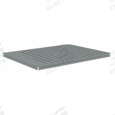 TENNSCO Shelf: 48 in x 36 in, 850 lb Load Capacity, Steel, 22 ga Decking, Gray - Ribbed Steel Decking Shelf Kits for Boltless Shelving
