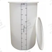 PEABODY ENGINEERING Storage Tank: Single Wall, Vertical, 200 gal, Open Top, 1/4 in Wall Thick, 34 in (MPN 01-28972). Key specifications — Construction Material: HDPE; Brand: PEABODY ENGINEERING.