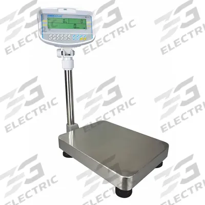 ADAM EQUIPMENT Industrial Bench Scale: 11 7/8 in x 15 3/4 in - Bench Scales with Column-Mounted Indicator