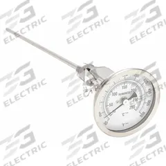 APPROVED VENDOR Dial Thermometer: 50°F to 550°F /10°C to 290°C, 12 in Stem Lg, 3 in Dial Dia (MPN 1NGA1). Key specifications — Accuracy: ±1 % @ 151 to 450 °F; Brand: APPROVED VENDOR.