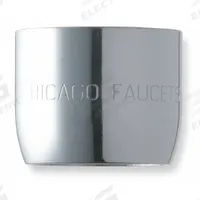 CHICAGO FAUCETS Outlet: 2.2 gpm Flow Rate, Aerated Flow Outlet, Brass, Chrome Finish, Female, UNS (MPN E3JKABCP). Key specifications — Material: Brass; Product Type: Outlet; Connection Size: 13/16"-24; Brand: CHICAGO FAUCETS.