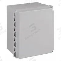 HOFFMAN Enclosure: Fiberglass, 8 in x 6 in x 4 in, NEMA 12/13/4/4X, Solid Cover, Hinged, Wall (MPN A864CHSCFG). Key specifications — Brand: HOFFMAN; Closure Method: Screws; Enclosure Material: Fiberglass; Knockouts: Not Included.