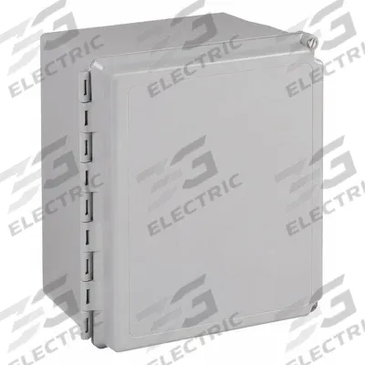 HOFFMAN Enclosure: Fiberglass, 8 in x 6 in x 4 in, NEMA 12/13/4/4X, Solid Cover - Nonmetallic Enclosures