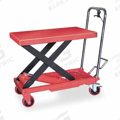 Dayton Scissor Lift Table: 1,000 lb Load Capacity, 32 in L x 19 1/2 in W - Manual Scissor-Lift Tables