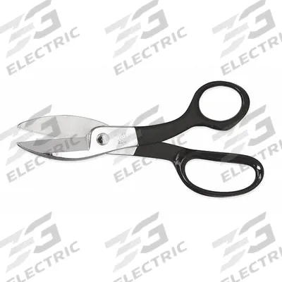 CRESCENT WISS Shears: Ambidextrous, 7 in Overall Lg, Smooth, Steel, Sharp, Black - Plastic-Handle Scissors