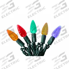 LED Holiday String Lights: Strawberry Shape, 23 11/16 ft Lg, Blue/Green/Orange/Red/Yellow, 70 LEDs (MPN 60RG21). Key specifications — Brand: APPROVED VENDOR; Light Color: Blue/Green/Orange/Red/Yellow.
