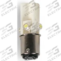 EDWARDS SIGNALING Compact LED Bulb: LED, Double Contact Bayonet (BA15d), (T) Tubular, T3-1/4, White (MPN 270LEDW240V). Key specifications — Light Color: White; Voltage: 240V AC; Brand: EDWARDS SIGNALING; Bulb Shape: T3-1/4.