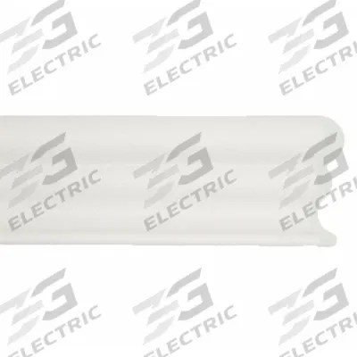 ACROVYN Accent Rail: FR-252, PETG, White, 2 1/2 in Overall Ht - PETG Crash Rails & Bumper Guards